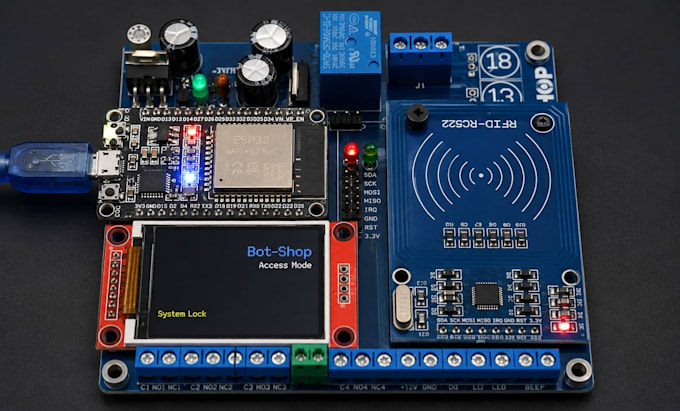 design rfid nfc pcb reader for tracking access control wireless communication