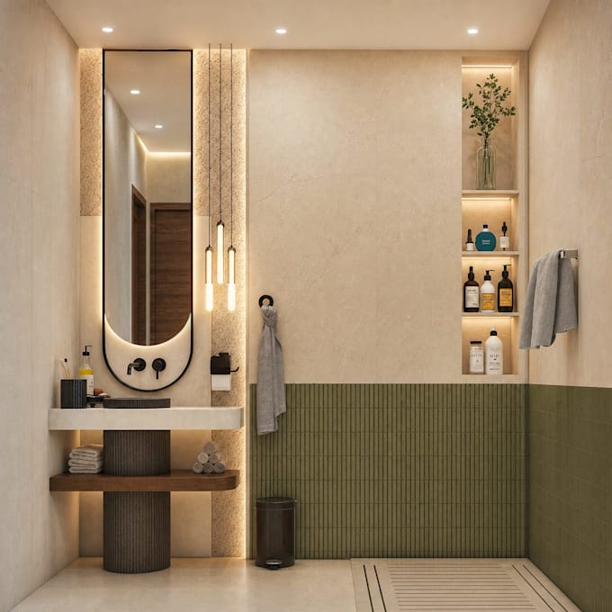 create a photorealistic interior rendering