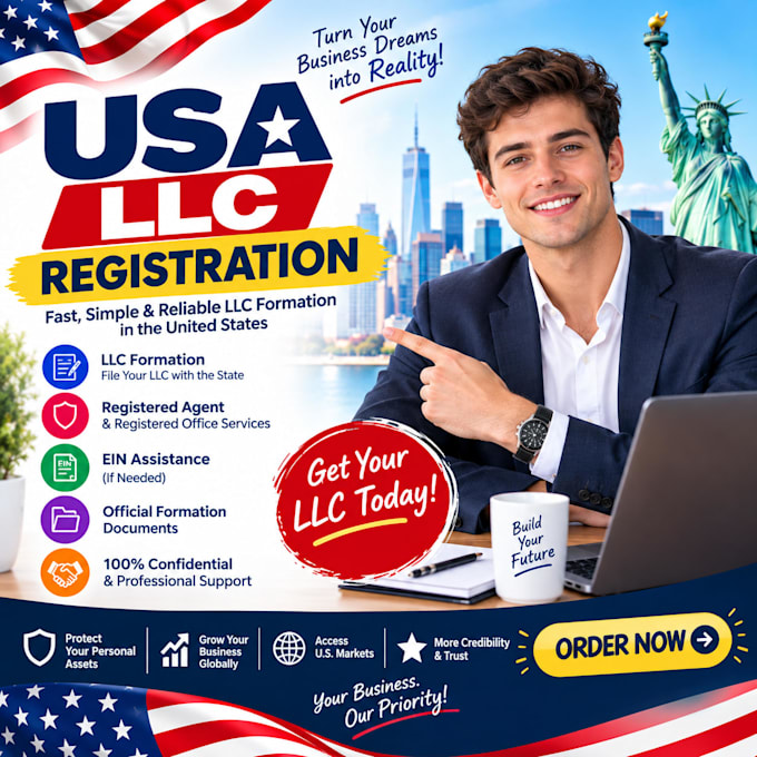 provide USA llc formation, ein, and business registration