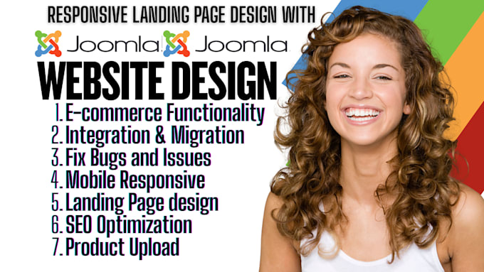 develop joomla website design joomla landing page joomla cms website development