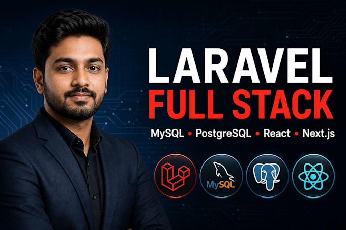 develop a laravel web app with react nextjs and mysql