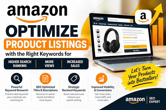 optimize amazon product listings keywords search ranking sales