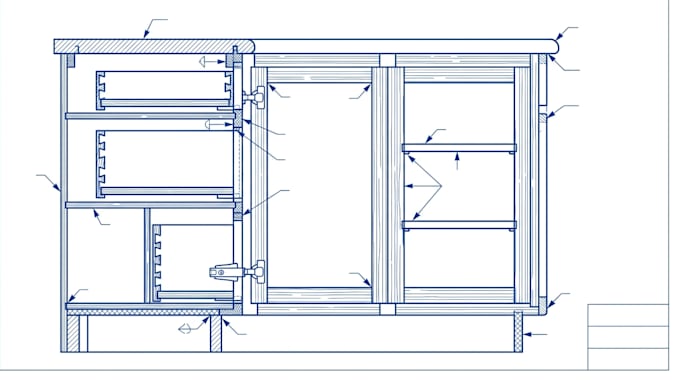 create awi millwork shop drawings, casework and cabinet details