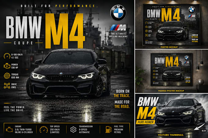 design professional luxury car poster design