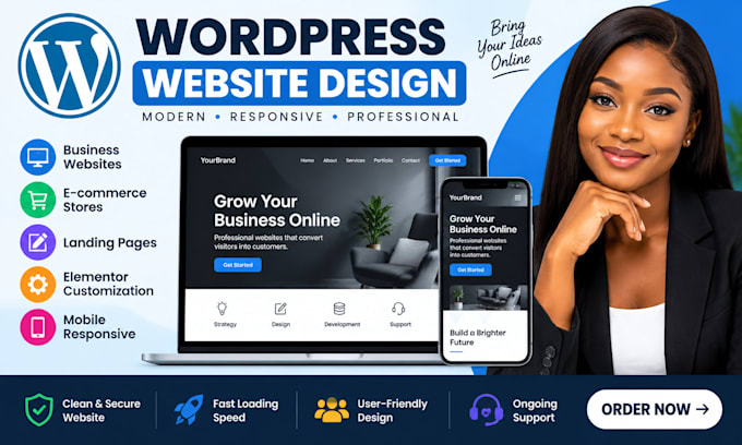 design a professional wordpress website for your business
