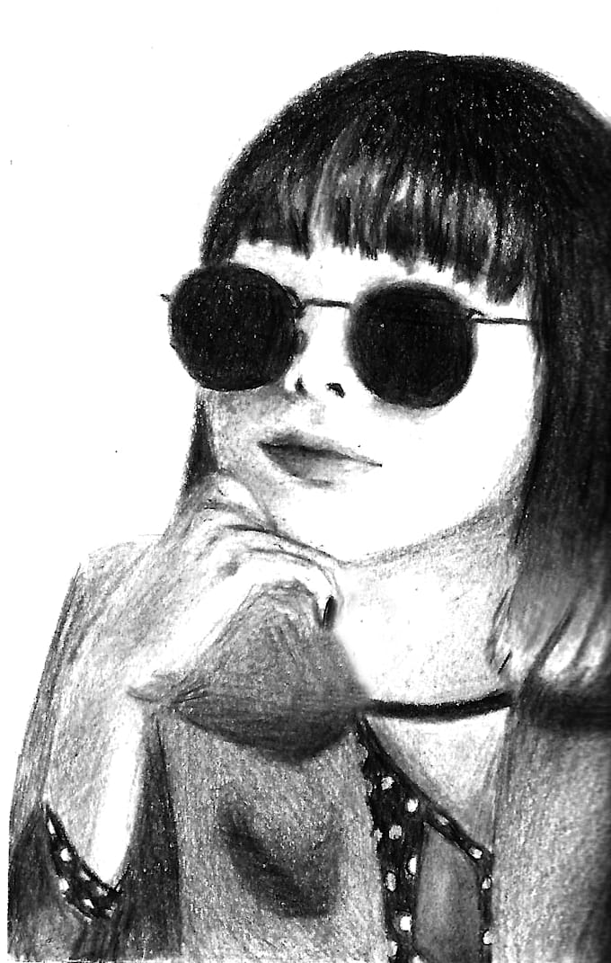 draw pencil sketch illustration in digital art