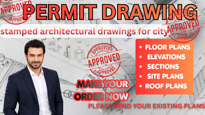 stamped architectural permit drawings for city approval