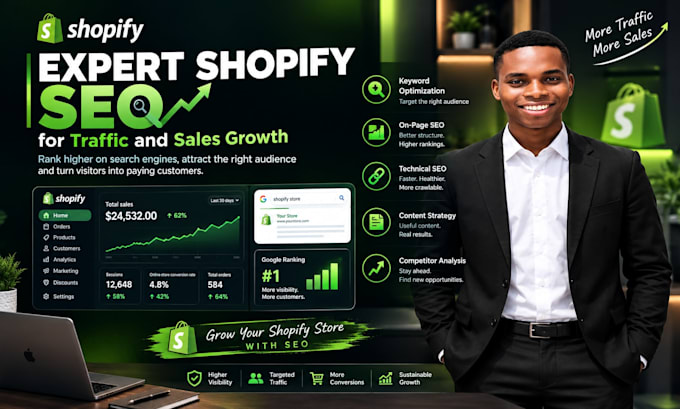 do expert shopify SEO for traffic and sales growth