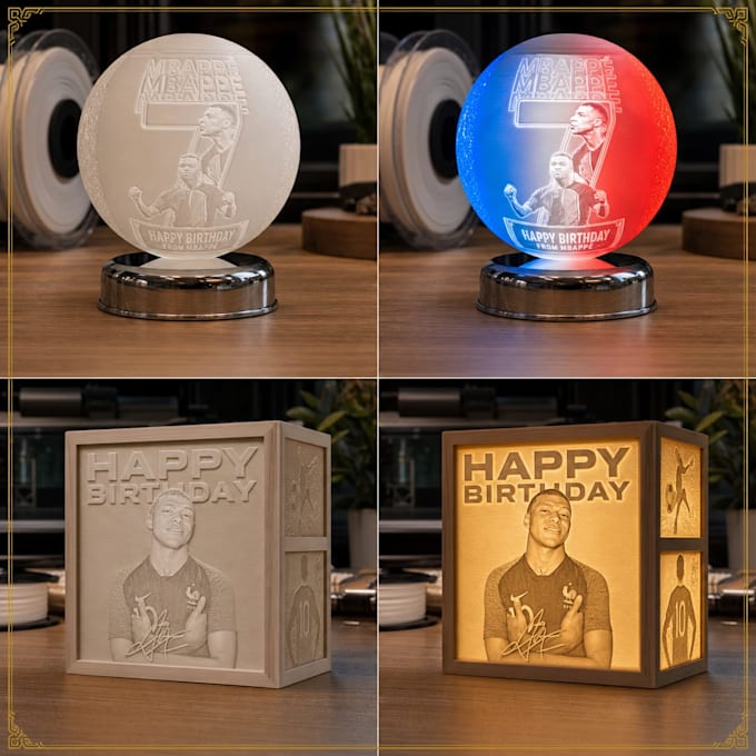 create custom 3d lithophane photo stl file 3d printable lightbox