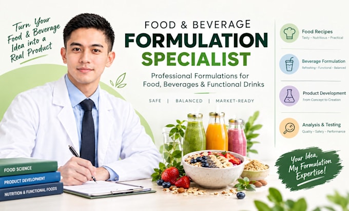 formulate functional beverages, wellness drinks and hydration products