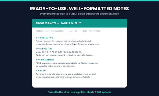 create ai prompts for clinical hospital notes