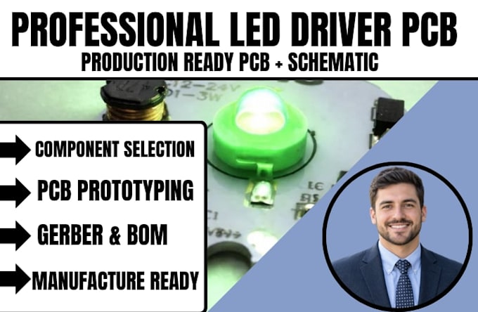 pcb review, circuit schematic,current led driver pcb for high power led lighting
