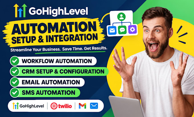 create gohighlevel automation CRM integration email SMS workflow triggers