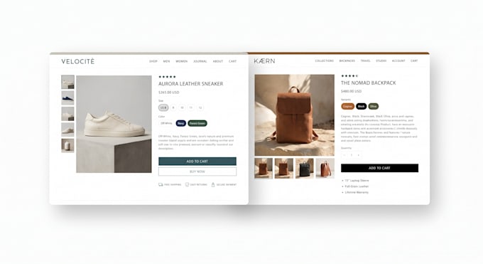 design and optimize a professional shopify product page