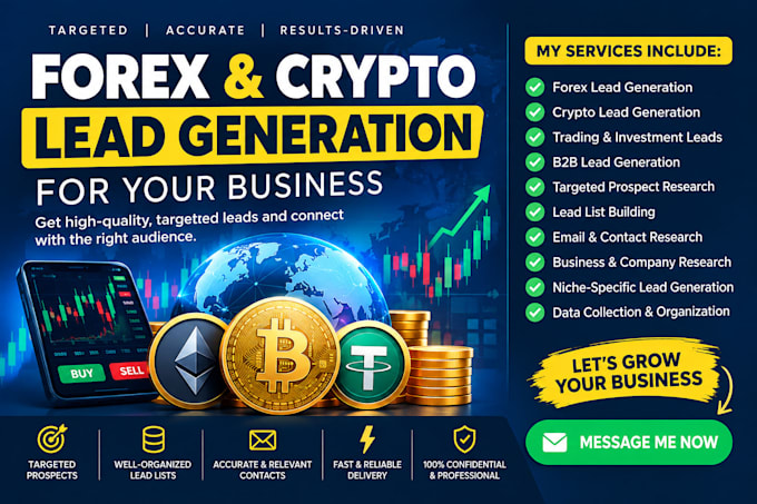 do professional forex and crypto lead generation for your business