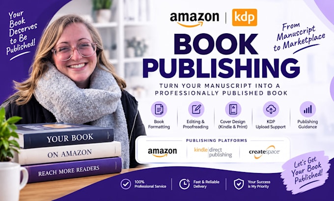 do book publishing, manuscript publishing, ebook publishing on amazon kdp
