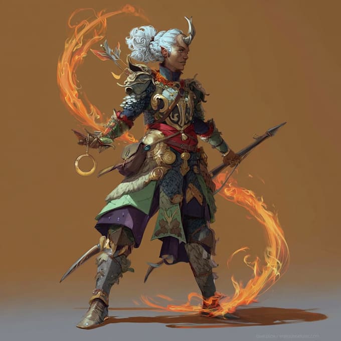 make a dnd art and dnd character art