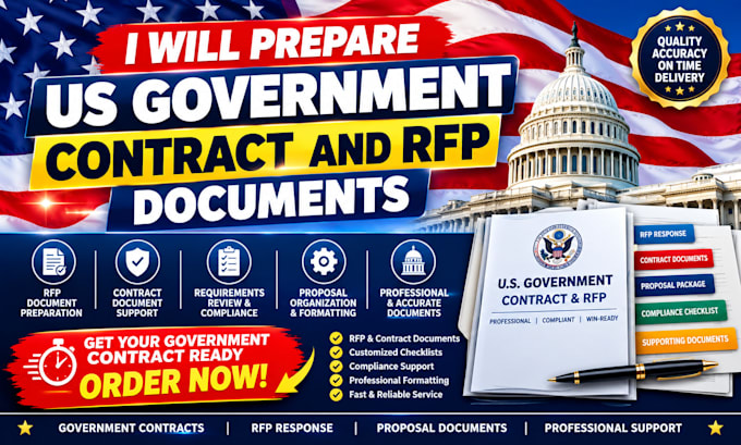 prepare US governmet contract and rfp documents