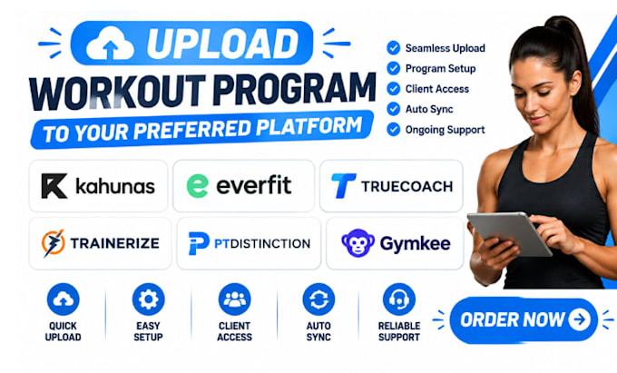 upload workout program kahunas everfit truecoach trainerize ptdistinction gymkee