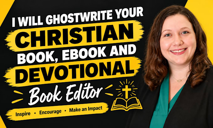 ghostwrite your christina book, ebook and devotional, book editor