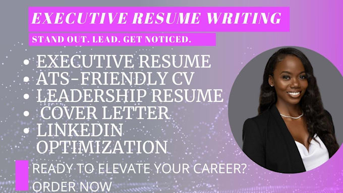 write a professional executive resume for senior professionals