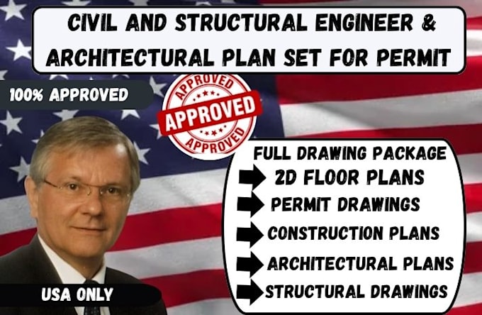 provide architect, civil and structural engineering drawings in texas california