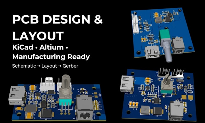 design a professional pcb layout in kicad or altium