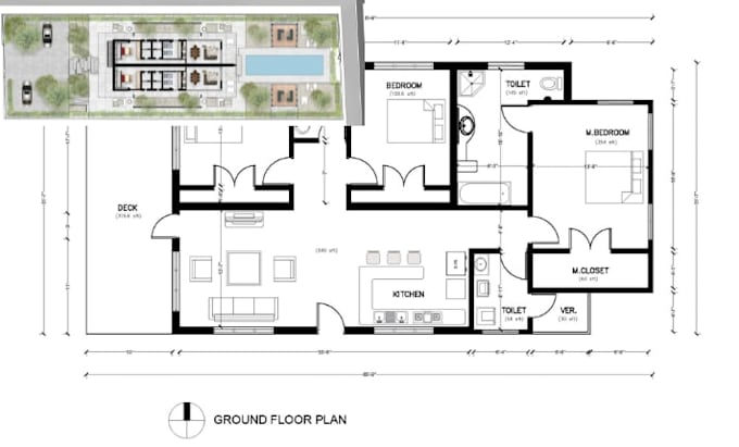 render architectural site plan, floor plan layout and master plan