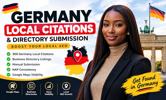 do 300 germany local citations and directory submission for local SEO