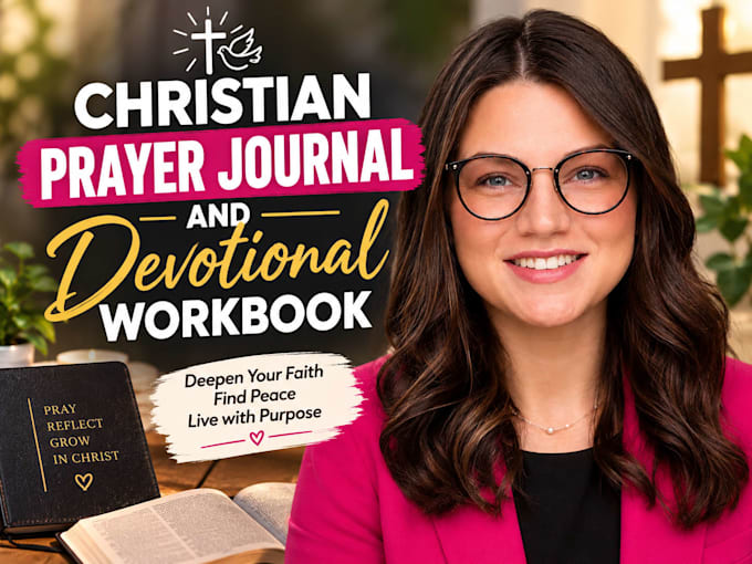 design a christian prayer journal and devotional workbook