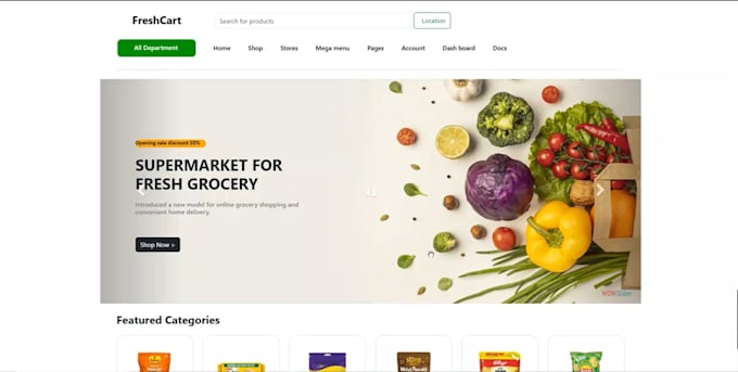 build a custom responsive website using react and laravel