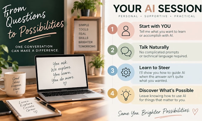 teach chatgpt and ai basics in a beginner friendly 1 on 1 lesson