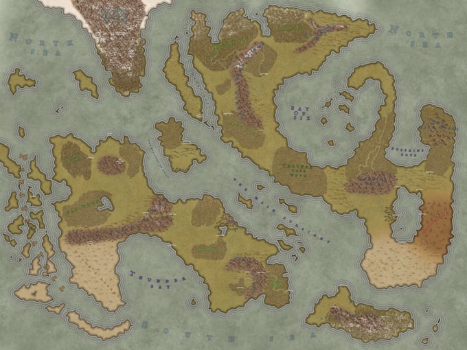 create a world map for your ttrpg or novel