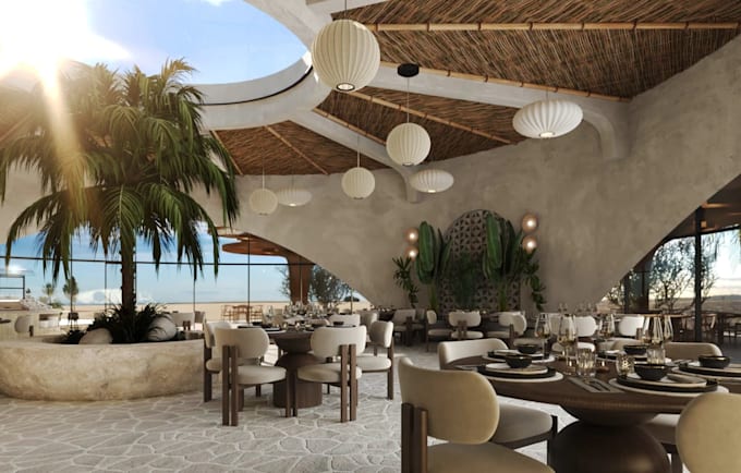 render3d restaurant interior,cgi ballroom dining layout,cafe lounge design,skp