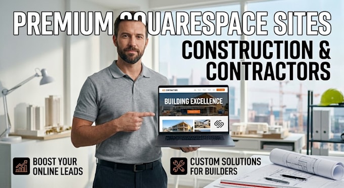 build squarespace construction website hvac contractor roofing website design