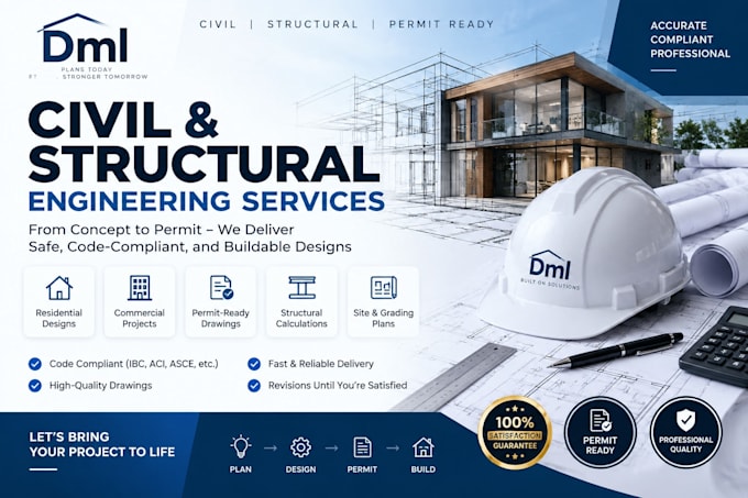 be your civil and structural engineer for structural design and calculations