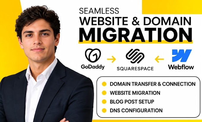 migrate godaddy to squarespace domain transfer webflow to squarespace blog post