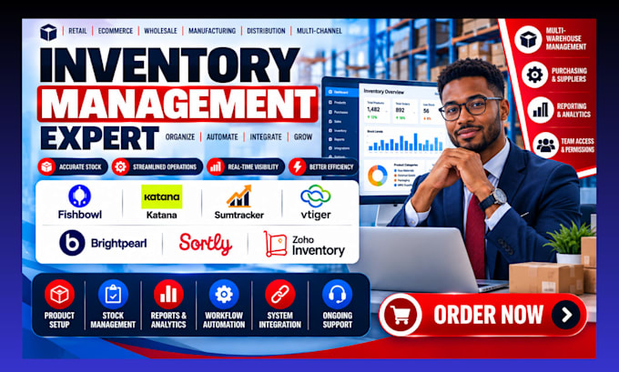 setup fishbowl katana erp sumtracker vtiger brightpearl sortly zoho inventory
