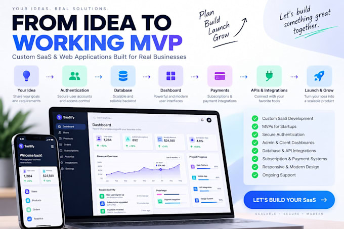 build a custom saas web application