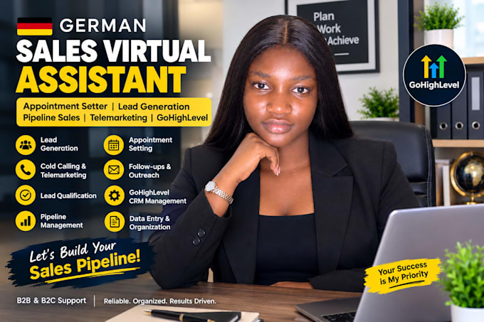 be german sales virtual assistant appointment setter and lead generation expert