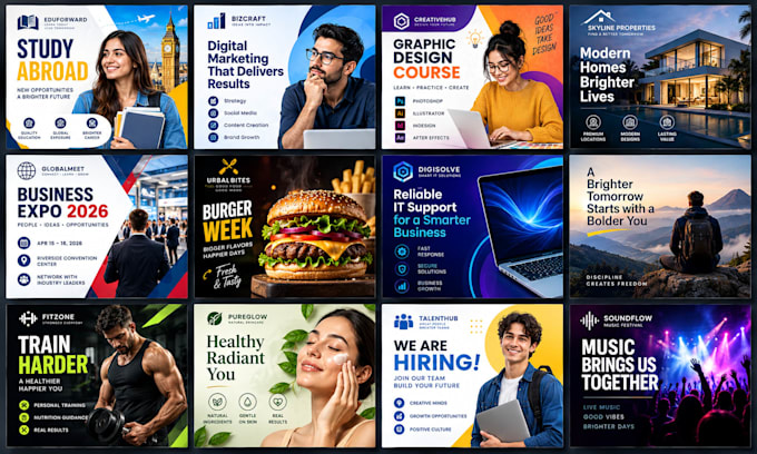 design custom posts, flyers, brochures and posters for just 5 dollars