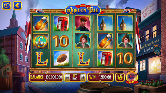 design stunning slots game ui graphic and animation