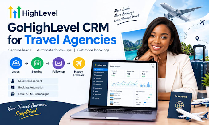setup a travel agency crm with workflow automation
