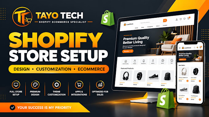 create and customize a professional shopify store