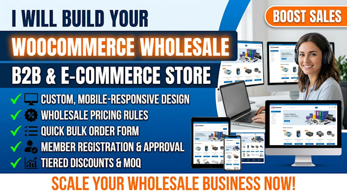 build woocommerce wholesale website, b2b ecommerce, wholesale store