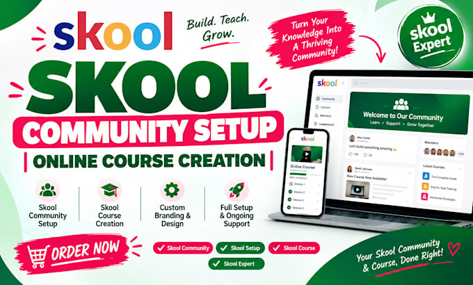 setup skool community setup skool online community skool online course creation