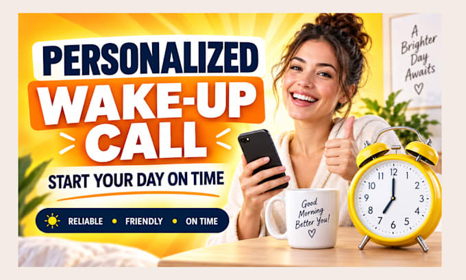 be your personal wake up call assistance and reminder