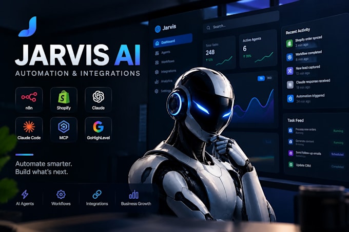 build jarvis ai assistant jarvis ai agent n8n claude mcp code shopify automation