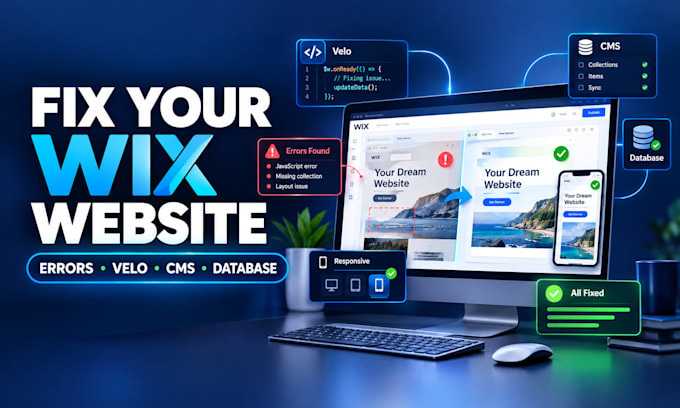 wix velo code velo developer wix error fix wix automation wix bookings wix cms