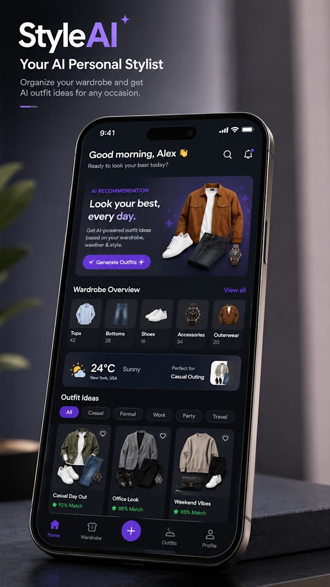 develop a custom ai mobile app for both IOS android